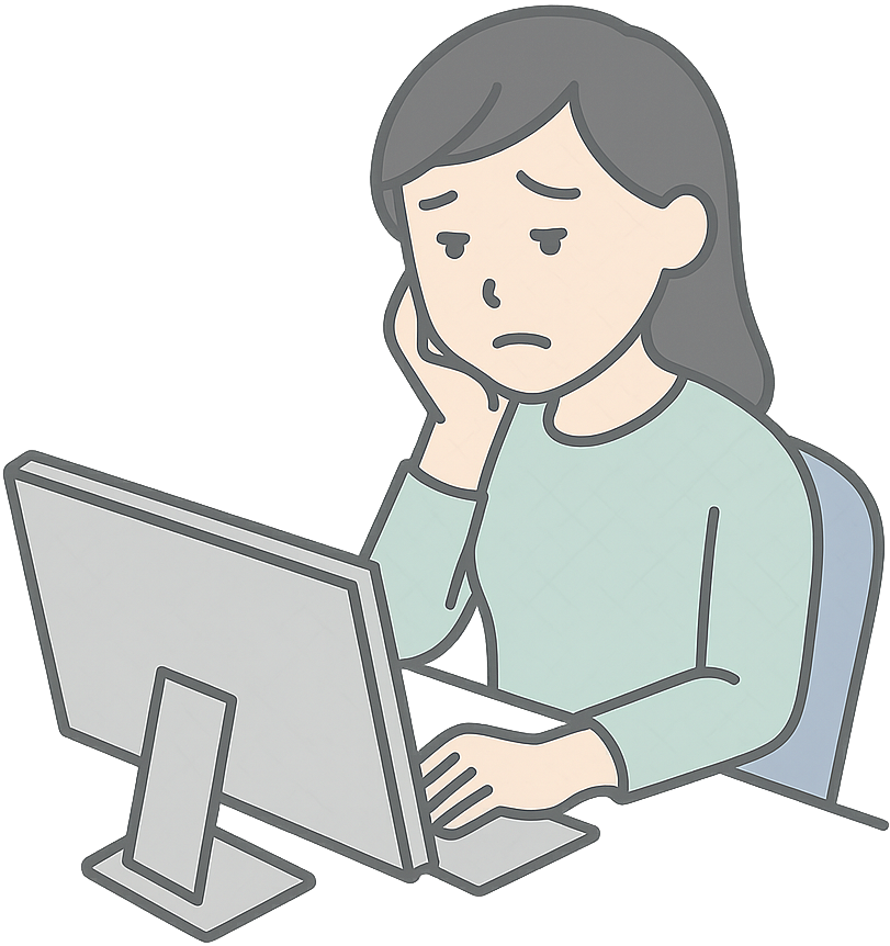 辟易しているWEBデザイナー