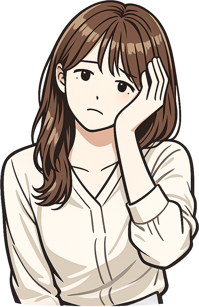 疲れ切っている女性