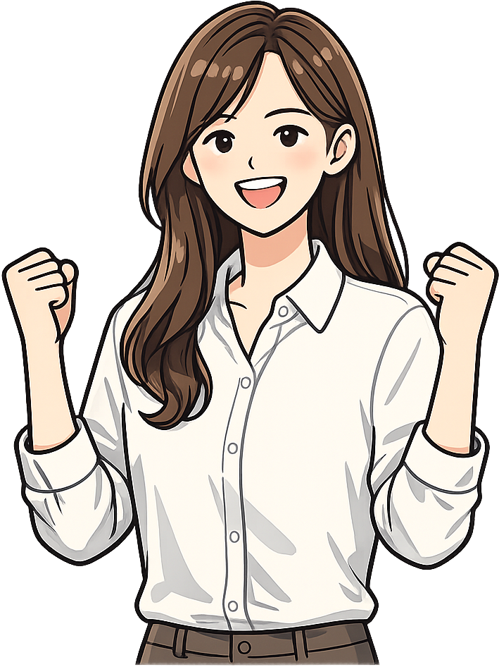 喜んでいるWebデザイナー