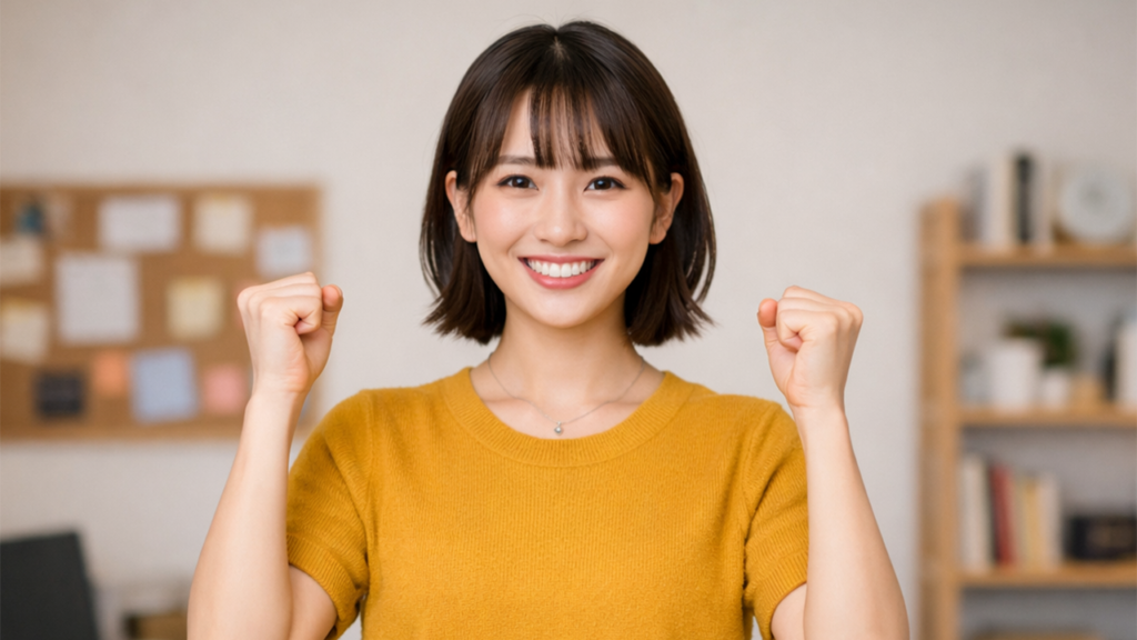 副業でWebデザインを始めた女性