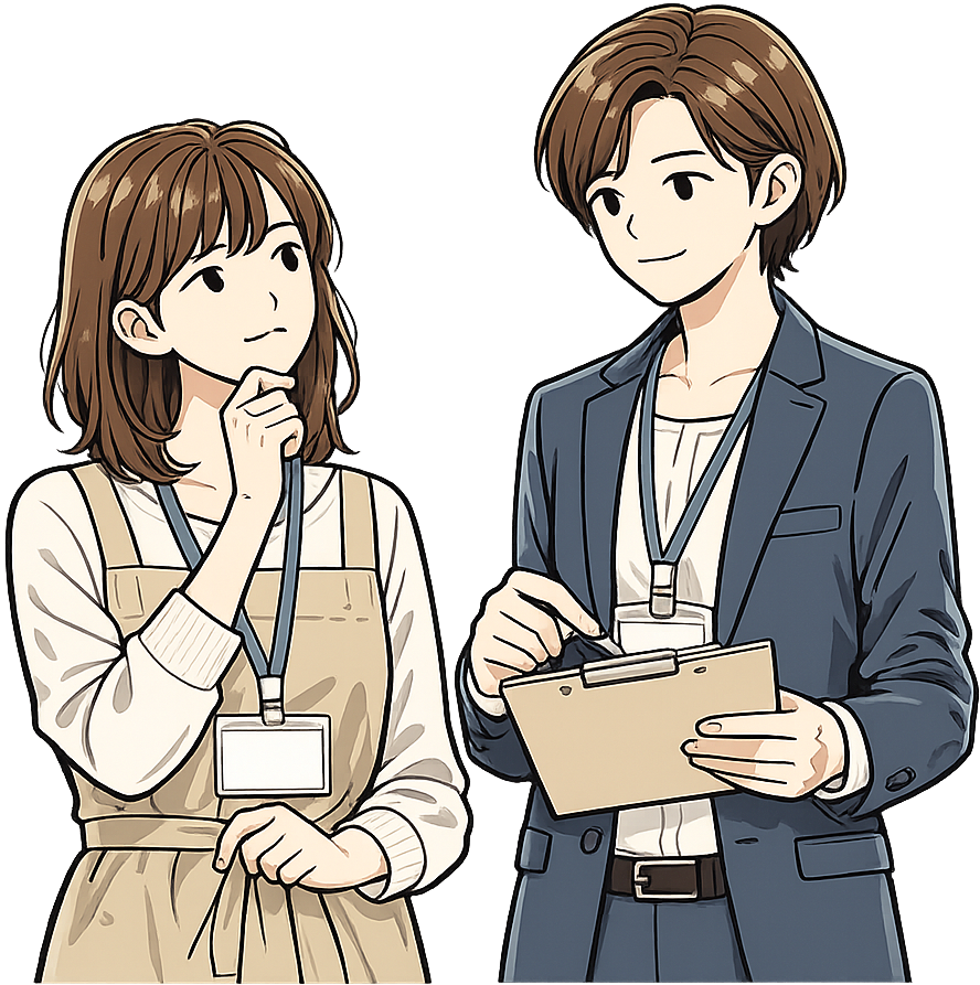 アパレル店員と上司