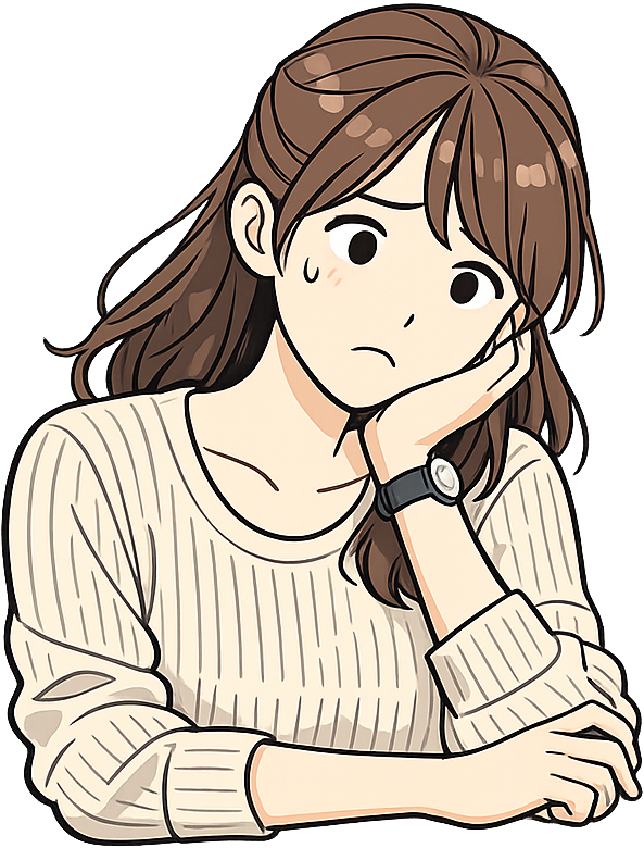 悩んでいる女性