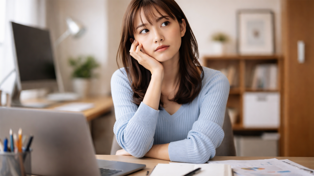 悩んでいる女性