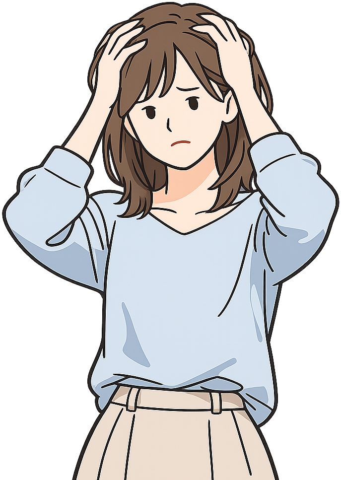 困っている女性