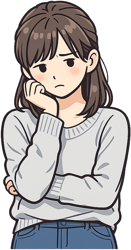 憂鬱そうな女性