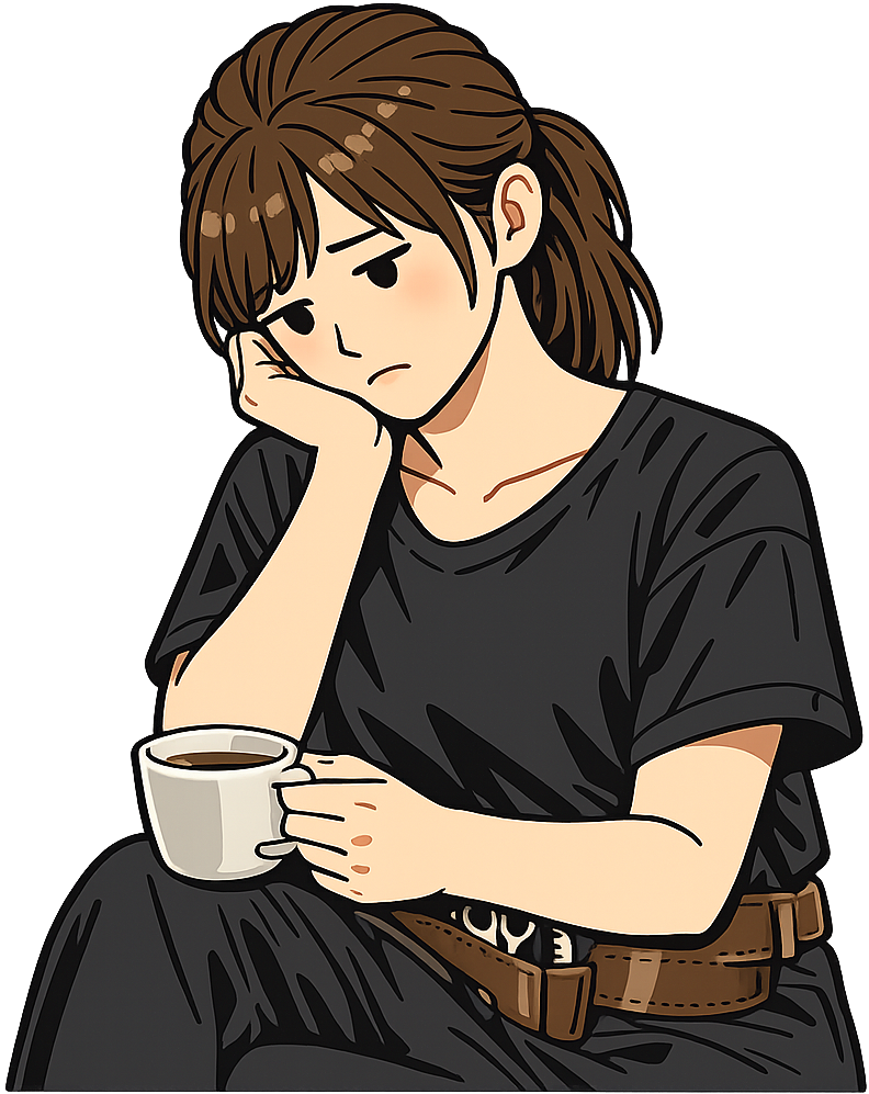 手の痛みで憂鬱そうな美容師の女性