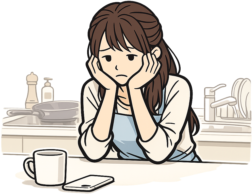 ブランクを気にしている専業主婦の女性