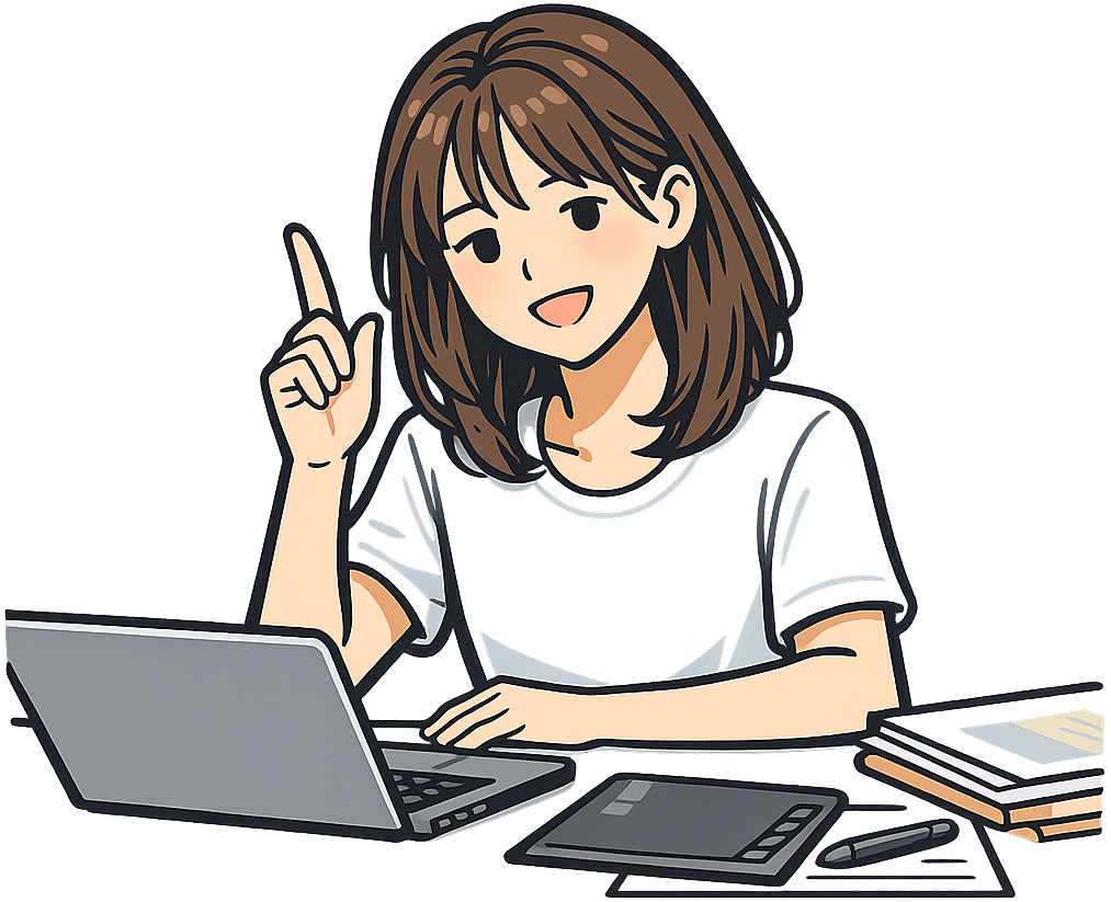 在宅Webデザイナーの女性